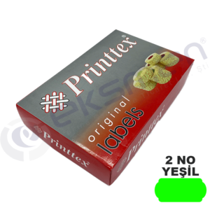 Printtex 1.500'lük Etiket Yeşil (2 NO)