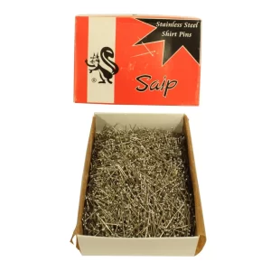 Gümüş Başlı Gömlek İğnesi 27mm (Pirinç Malzemeden Mıknatıs Tutmaz) (5000 Ad./kutu)